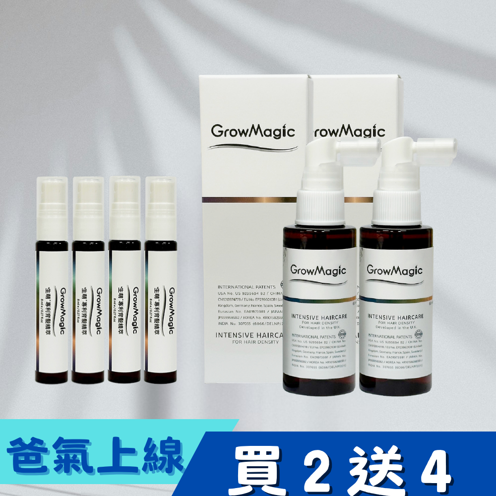 【限時買2送4】生萌專利育髮精萃(養髮液) 60ml_2入 送8ml_4入